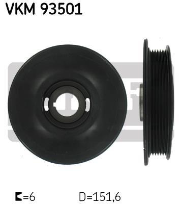 Poulie damper (Poulie de vilebrequin) SKF VKM 93501